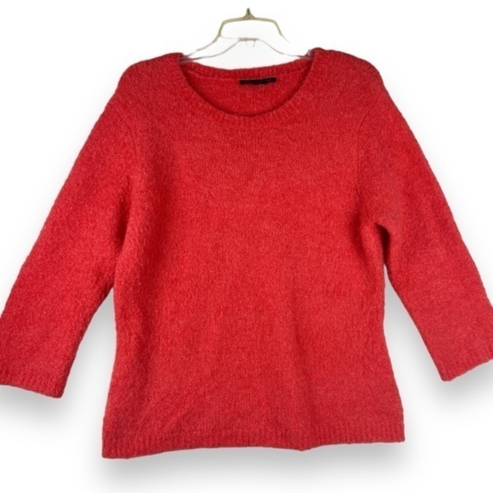 Boston Proper Knit Sweater Womens Size Large Cozy‎ Bold Wool Blend Minimalist